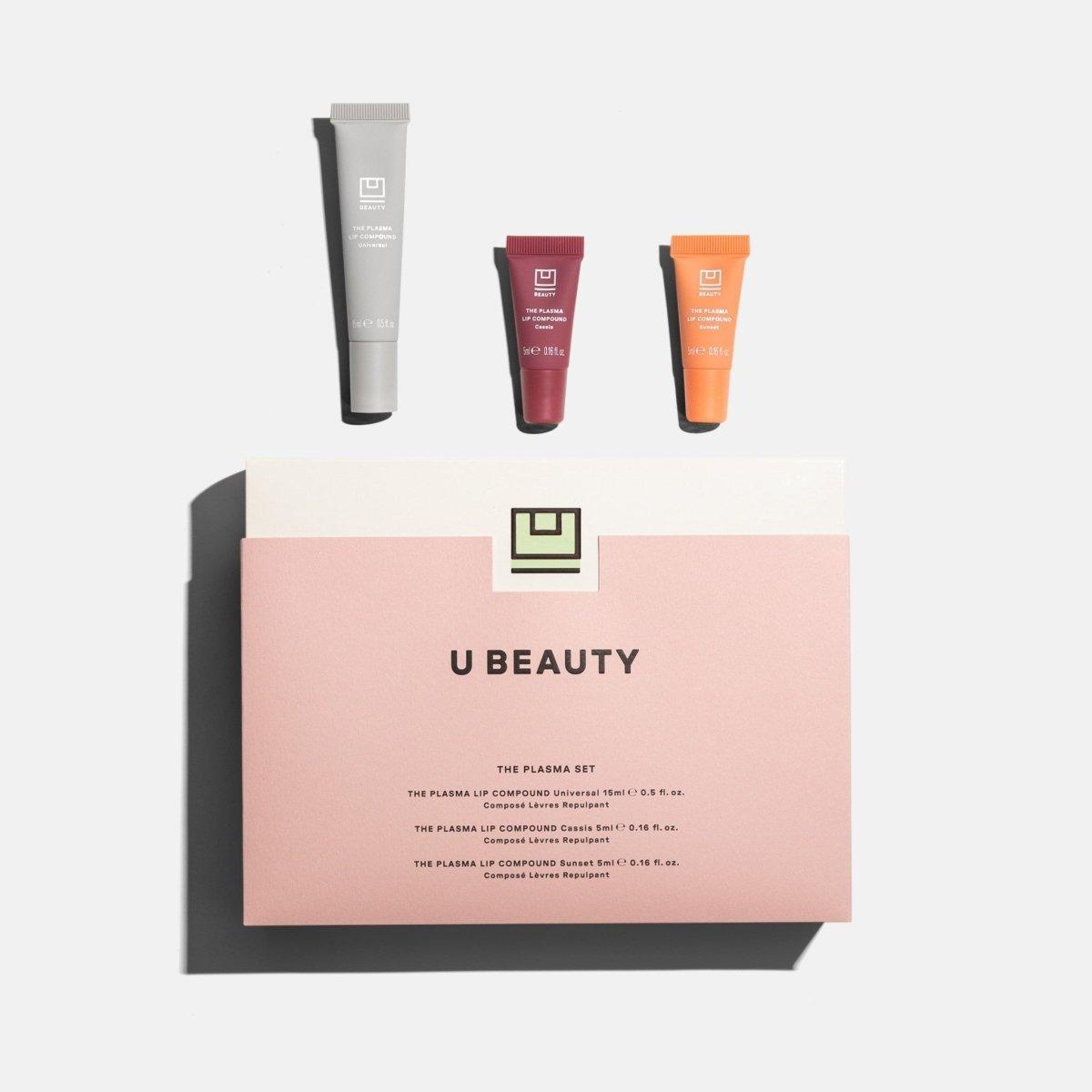 U Beauty The Plasma Set (Limited Edition) | Lip Plumping Trio in Universal, Cassis, and Sunset - Glam Global UK