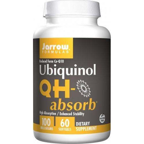 Jarrow Formulas Ubiquinol QH-Absorb 100 mg, 60 Softgels – Energy & Heart Health Support