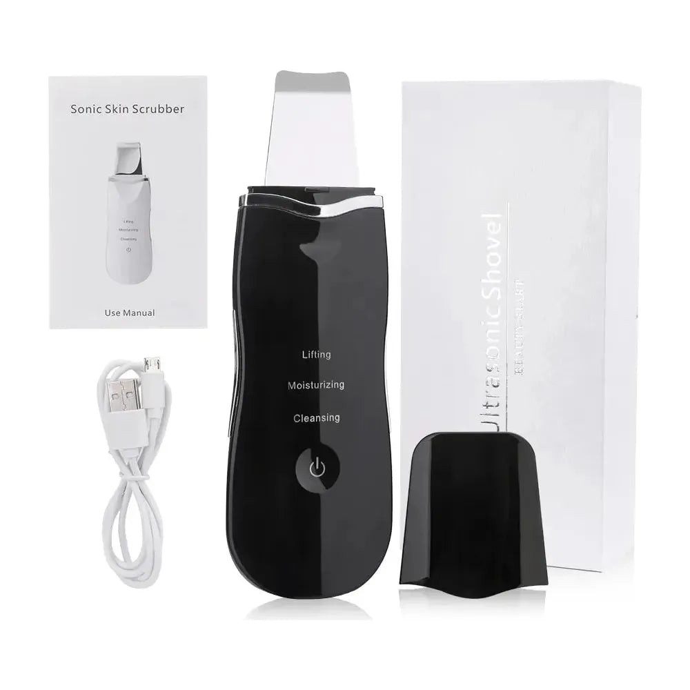 Ultrasonic Face Skin Scrubber - Glam Global UK