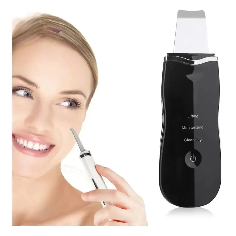 Ultrasonic Face Skin Scrubber - Glam Global UK