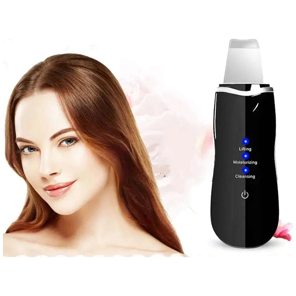 Ultrasonic Skin Scrubber Cleanser - Glam Global UK