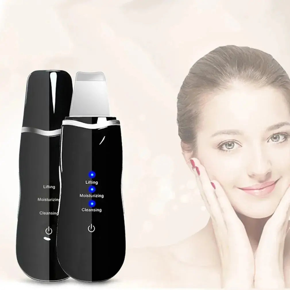 Ultrasonic Skin Scrubber Cleanser - Glam Global UK