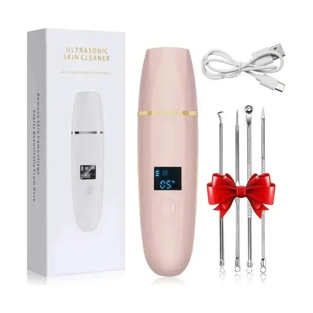 Ultrasonic Skin Scrubber: Professional Facial Cleansing Device - Glam Global UK