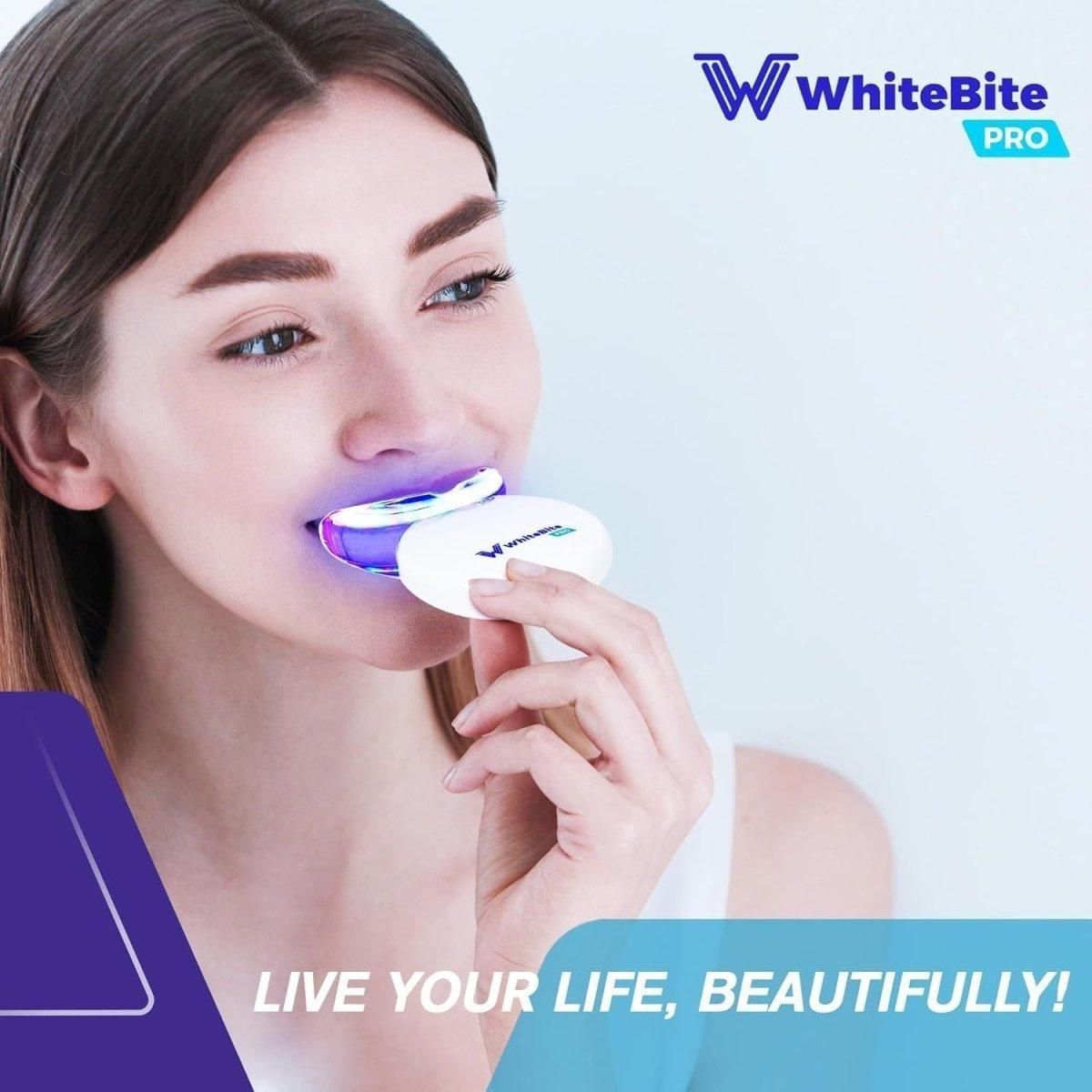 Upgraded Teeth Whitening Kit with Pens for Sensitive Teeth: Teeth Whitening LED Light, Mouth Tray, Carbamide Peroxide Whitening Gel - Fast Teeth Whitener and Tooth Stain Remover - Glam Global UK