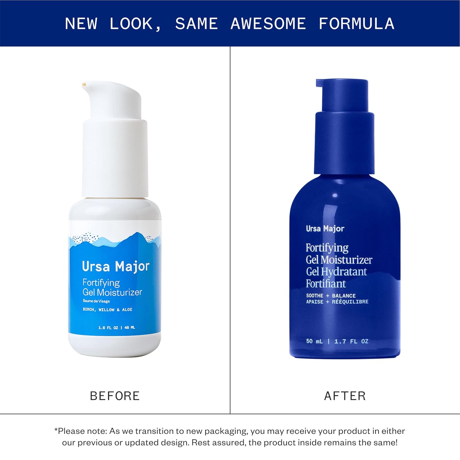 Ursa Major Fortifying Gel Moisturizer – 50ml | Lightweight Plant-Based Hydration for Clear, Smooth & Healthy Skin