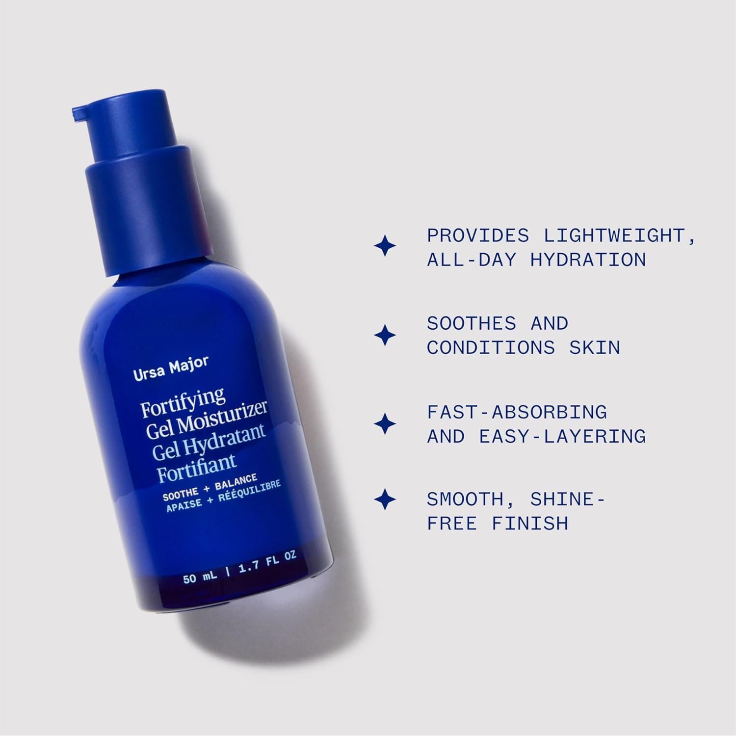 Ursa Major Fortifying Gel Moisturizer – 50ml | Lightweight Plant-Based Hydration for Clear, Smooth & Healthy Skin