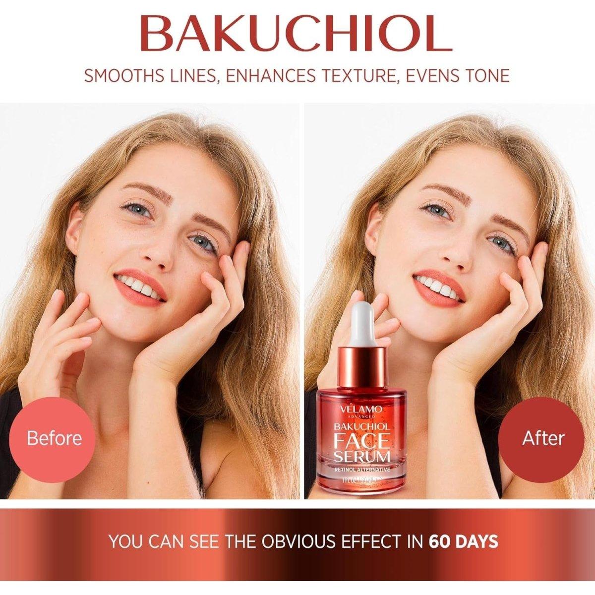 [VELAMO ADVANCED] Bakuchiol Face Serum 1 fl oz - 30 ml - Glam Global UK