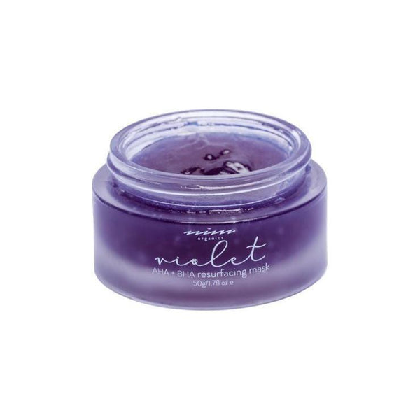 Violet AHA + BHA Resurfacing Mask - Glam Global UKNINI Organics