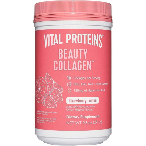 Vital Proteins Beauty Collagen - Strawberry Lemon - 120mg Hyaluronic Acid & 15g Collagen - Glam Global UKVital Proteins