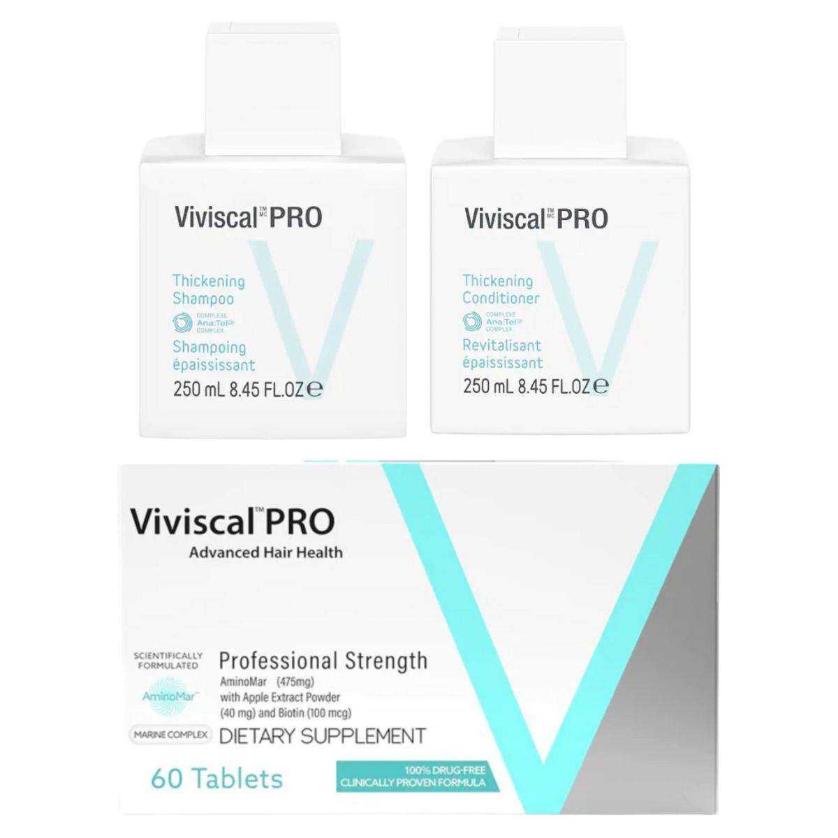 Viviscal Professional Trio - Shampoo, Conditioner & 60 Tablet Supplement - Glam Global UKViviscal Professional