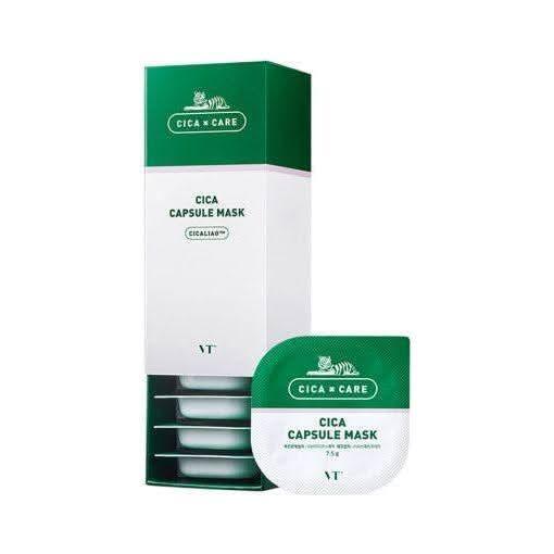 VT Cica Capsule Mask Set - 7.5ml x 10pcs | Deep Cleansing & Soothing Care - Glam Global UKVT
