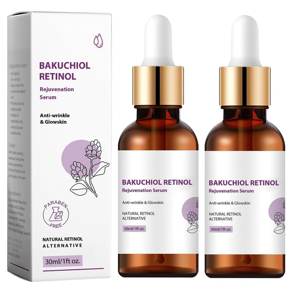 Wanban Bakuchiol Retinol Rejuvenation Serum - 2 Piece Set (30ml each) - Glam Global UK