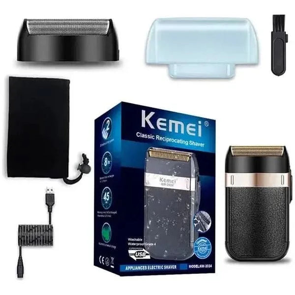 Waterproof Electric Men's Shaver – Rechargeable & Versatile Grooming Solution - Glam Global UKGlam Global UK