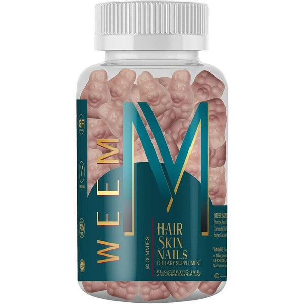 WEEM Hair Skin and Nails Gummies - 60 Count - Glam Global UKWEEM