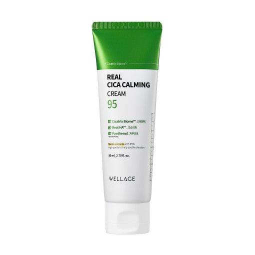 WELLAGE Real Cica Calming 95 Cream 80ml - Glam Global UK