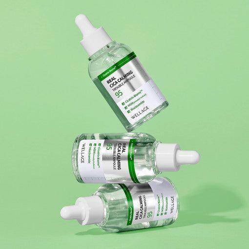 WELLAGE Real Cica Calming 95 Trouble Ampoule 50ml - Glam Global UKWELLAGE