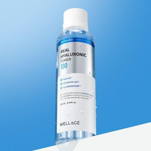 WELLAGE Real Hyaluronic 100 Toner 200ml - Glam Global UK