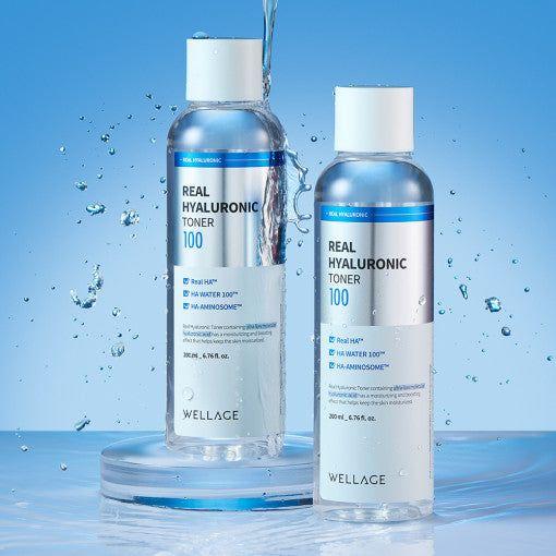 WELLAGE Real Hyaluronic 100 Toner 200ml - Glam Global UK