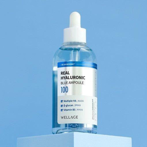 WELLAGE Real Hyaluronic Blue Ampoule 100 100ml - Glam Global UK