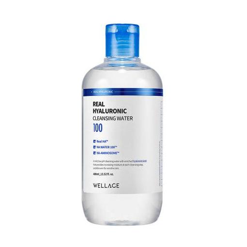 WELLAGE Real Hyaluronic Cleansing Water 400ml - Glam Global UK