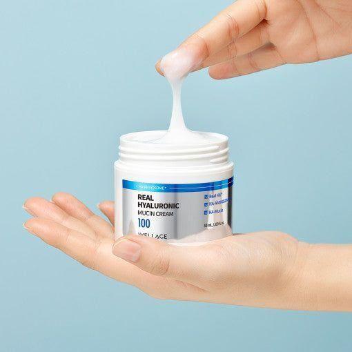 WELLAGE Real Hyaluronic Mucin Cream 50ml - Glam Global UKWELLAGE
