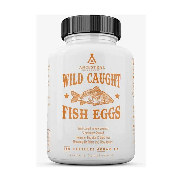 Ancestral Supplements Wild Caught Fish Eggs - 180 Capsules - Glam Global UKAncestral Supplements