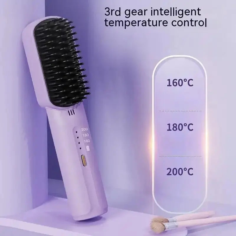 Wireless Hair Straightener Comb - Glam Global UK