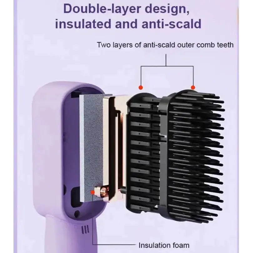 Wireless Hair Straightener Comb - Glam Global UK