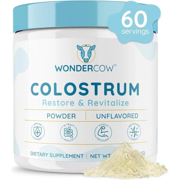 WonderCow Colostrum Powder Supplement for Gut Health - 60 Servings | Unflavored - Glam Global UKWonder Cow