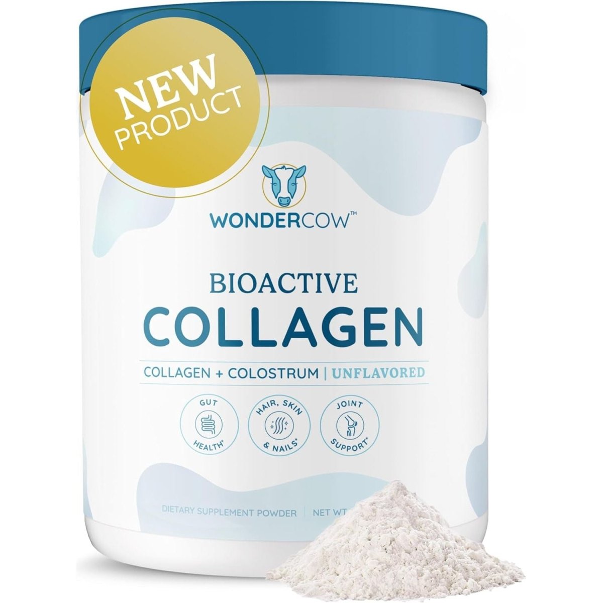 WONDERCOW BioActive Collagen Peptides Powder 10.58 oz - 300 g - Glam Global UK