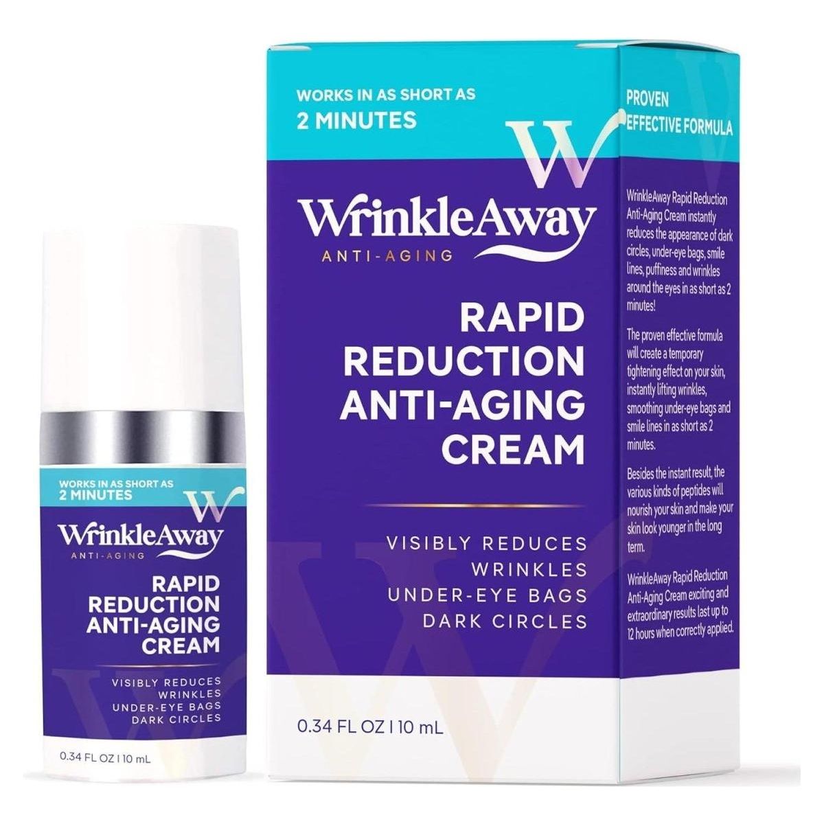 Wrinkle Away Rapid Reduction Anti - Aging Cream Instant Result in 2 Minutes - 10ml - Glam Global UK