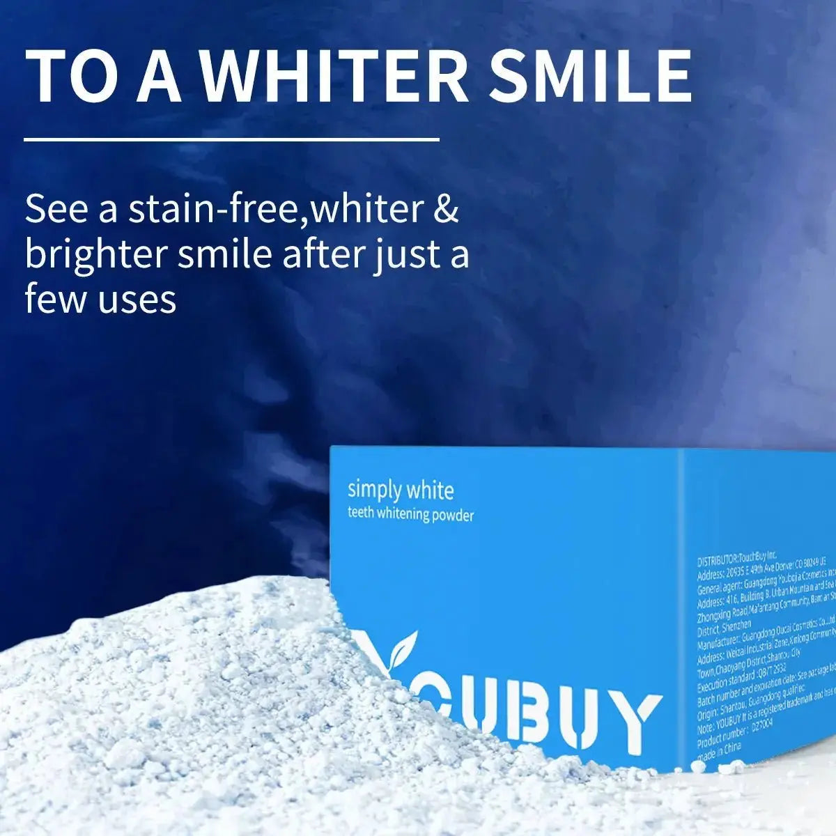 YOUBUY Teeth Whitening Powder - Glam Global UK