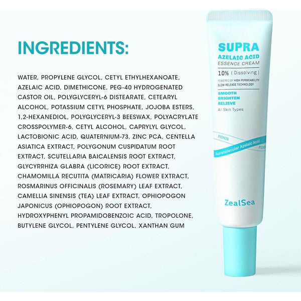 ZealSea Supra Azelaic Acid Essence Cream 10% (Dissolving) - 1 oz - Glam Global UKZealSea