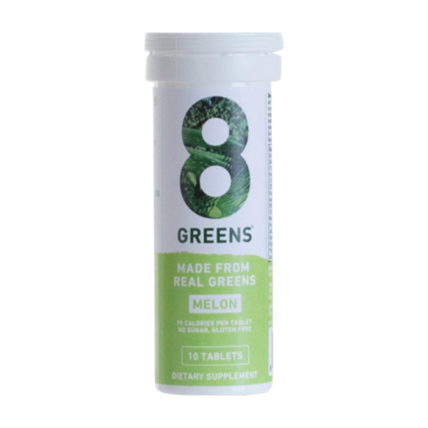 8Greens Effervescent Tablets - Melon | Delicious Daily Greens - 10 Count - Glam Global UK8Greens