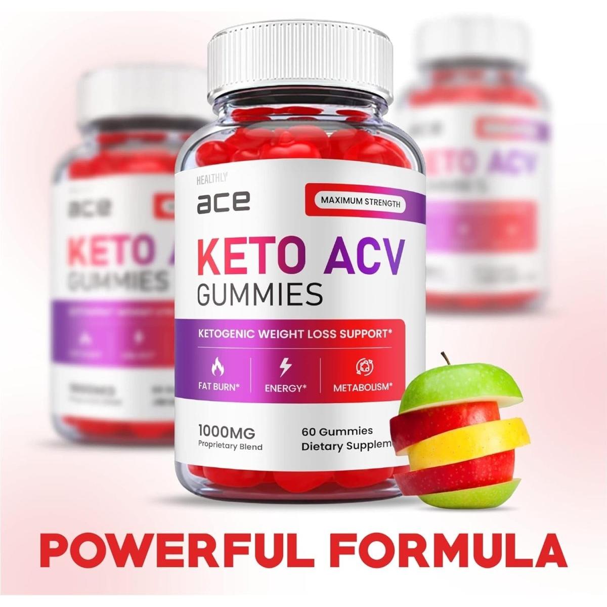 Ace Keto ACV Gummies - Official Formula - 60 Gummies - Glam Global UK