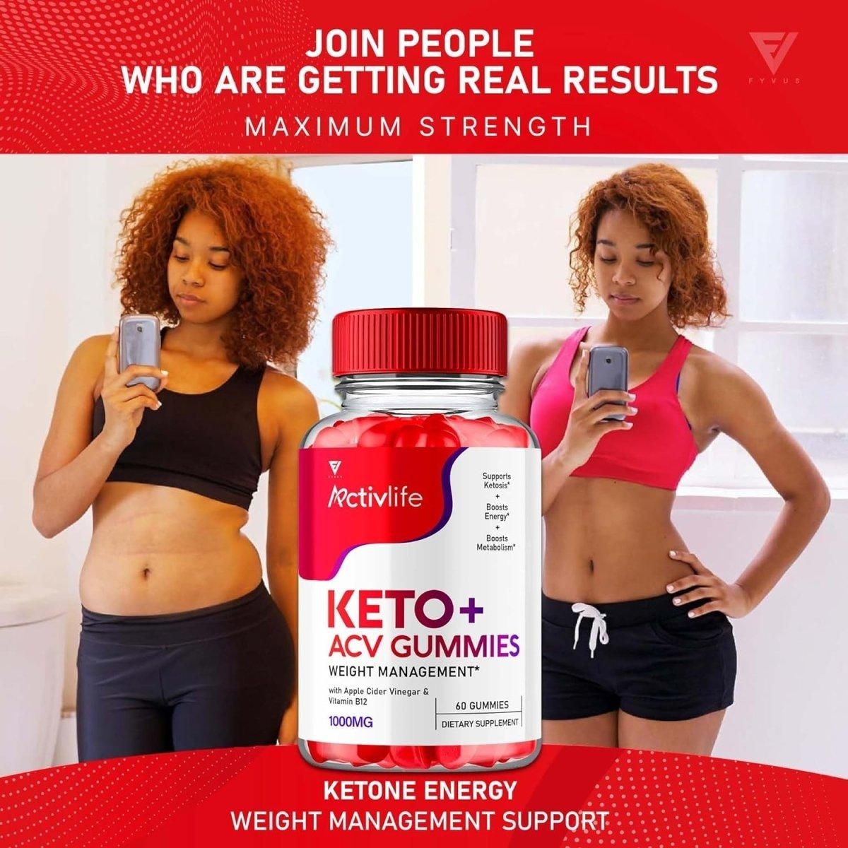 Activlife Keto ACV Gummies - (60 Gummies) - Glam Global UK