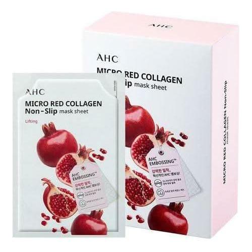 AHC Micro Red Collagen Non - Slip Mask Sheet SET 33ml X 10ea - Glam Global UKAHC