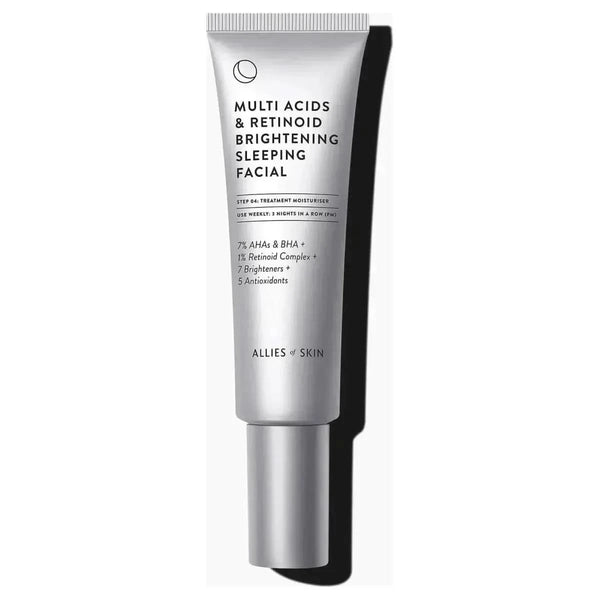Allies of Skin Multi Acids and Retinoid Brightening Sleeping Facial - 50ml - Glam Global UKAllies of Skin