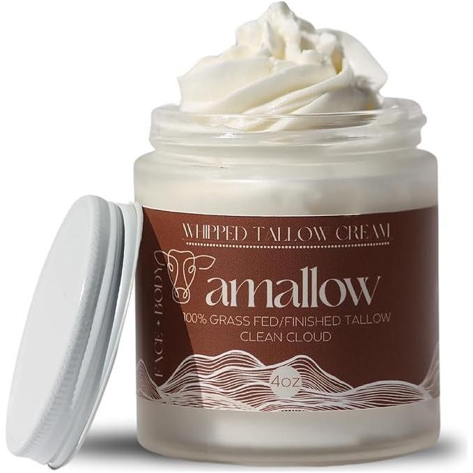 Amallow 100% Grass Fed Beef Tallow - 120ml (Clean Cloud) - Glam Global UKAmallow