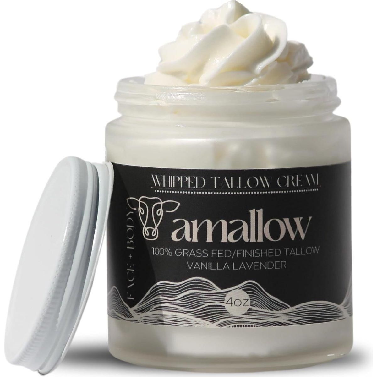 Amallow 100% Grass Fed Beef Tallow - 120ml (Vanilla Lavender) - Glam Global UK