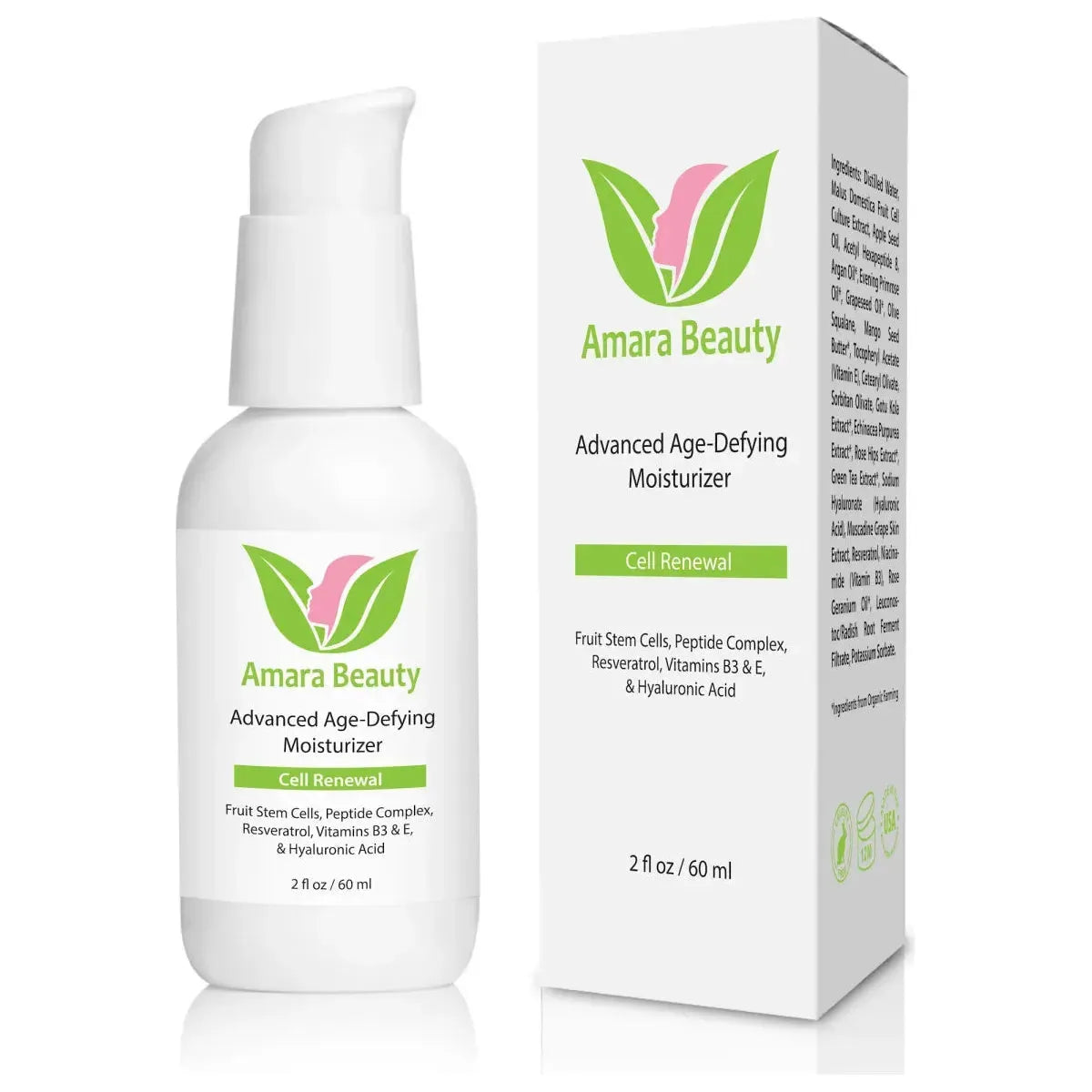 Amara Beauty Advanced Age-Defying Moisturizer - 60ml - Glam Global UK