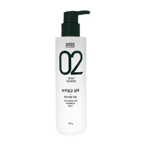 amos PROFESSIONAL The Green Tea Shampoo [Mild - For Sensitive Scalp] 500g - Glam Global UKamos PROFESSIONAL