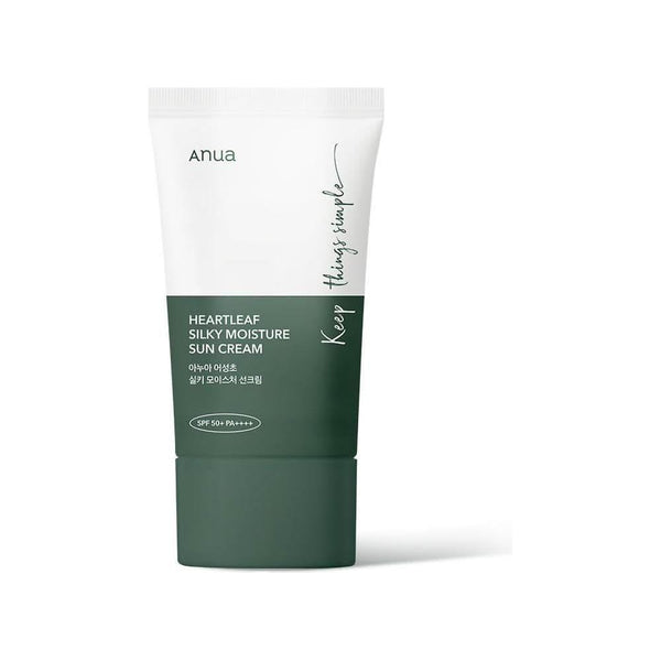 Anua HEARTLEAF SILKY MOISTURE SUNSCREEN 50ml - Glam Global UKAnua