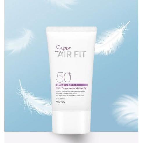 A'pieu Super Air Fit Mild Sunscreen Matte SPF50+ PA++++ 50ml - Glam Global UKA'pieu