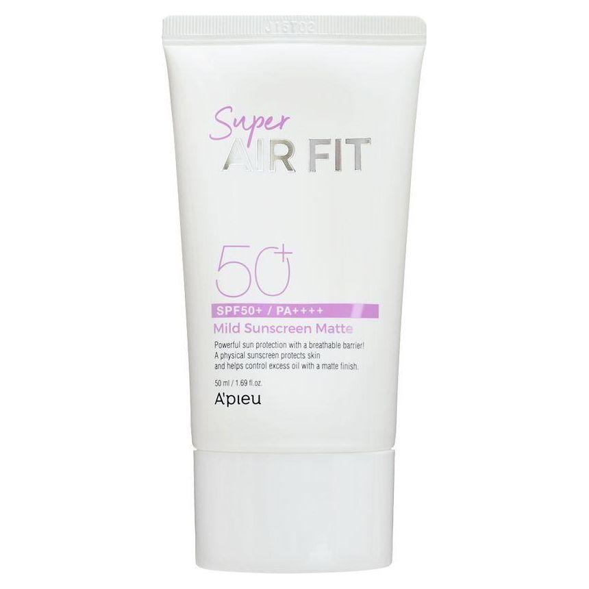 A'pieu Super Air Fit Mild Sunscreen Matte SPF50+ PA++++ 50ml - Glam Global UK