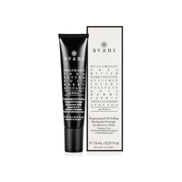 Avant Skincare Brightening & De - Puffing Hyaluronic Overnight Eye Recovery Mask - 15ml - Glam Global UKAvant Skincare