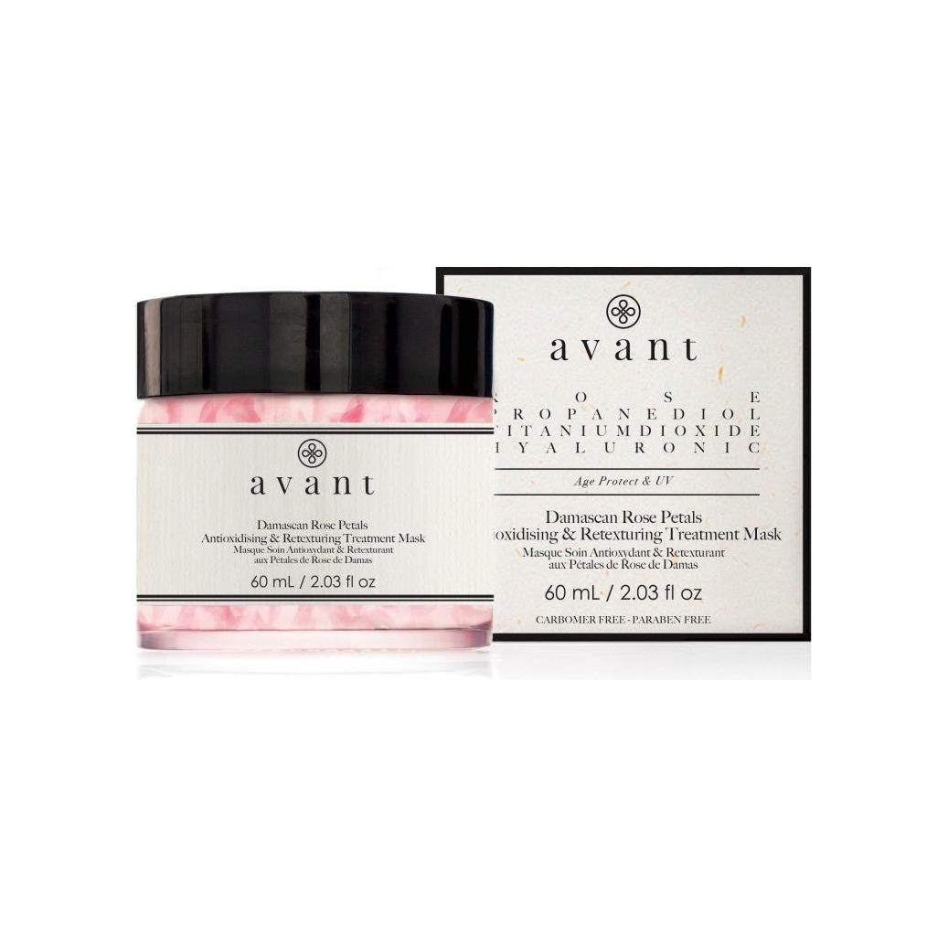 Avant Skincare Damascan Rose Petals Antioxidising & Retexturing Treatment Mask -60ml - Glam Global UK