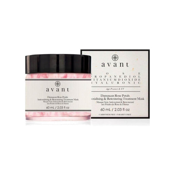 Avant Skincare Damascan Rose Petals Antioxidising & Retexturing Treatment Mask - 60ml - Glam Global UKAvant Skincare