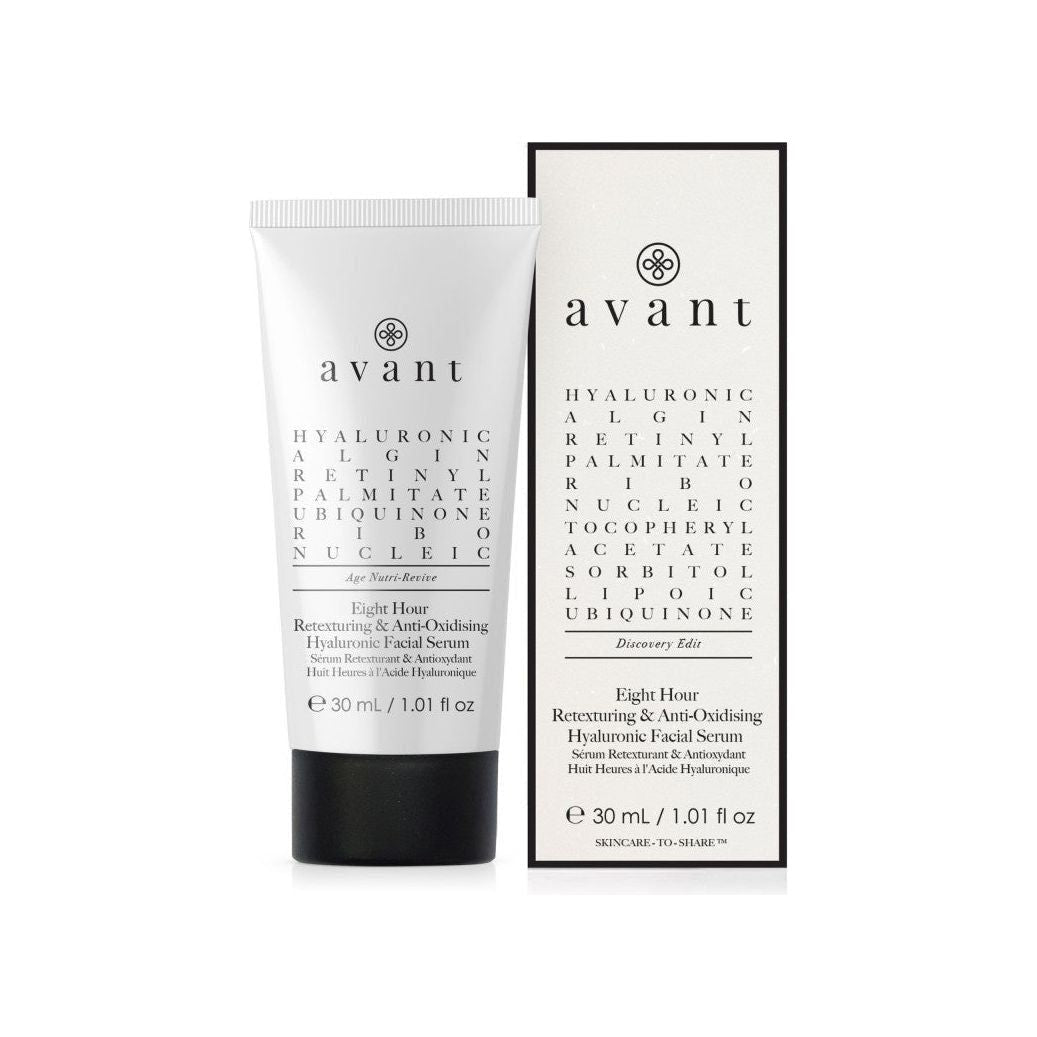 Avant Skincare Discovery edit - Eight-hour Anti-Oxidising & Retexturing Hyaluronic Facial Serum - 30ml - Glam Global UK