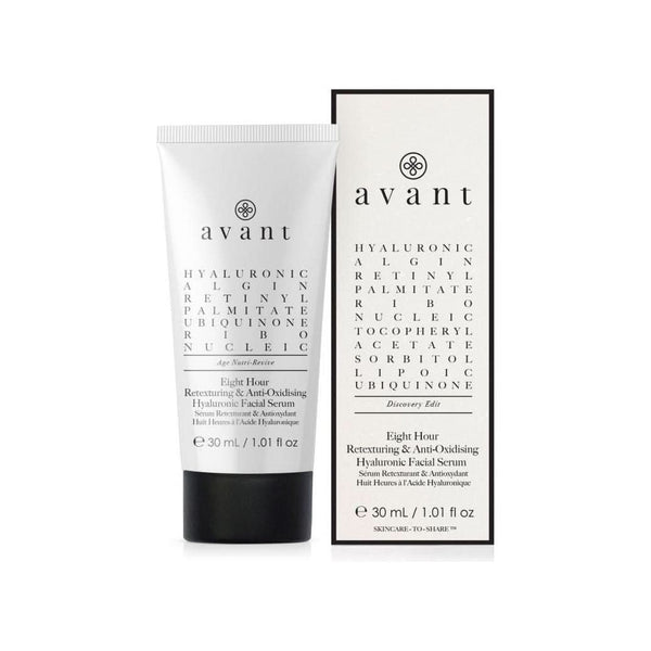 Avant Skincare Discovery edit - Eight - hour Anti - Oxidising & Retexturing Hyaluronic Facial Serum - 30ml - Glam Global UKAvant Skincare
